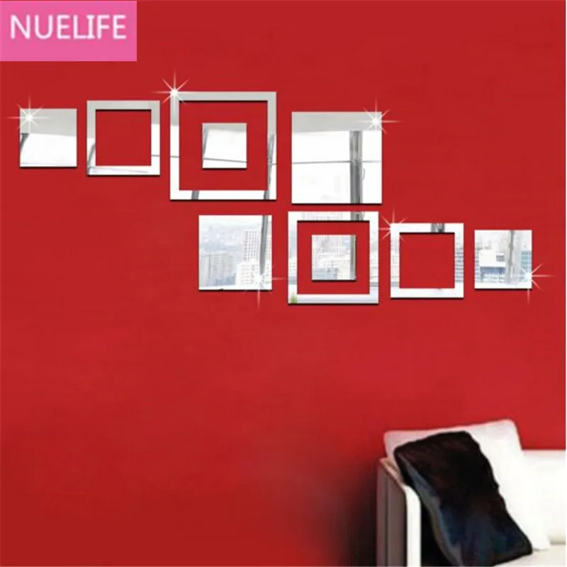 3D غير النظامية متعددة مربع أنماط الاكريليك مرآة ملصقات مكتب غرفة المعيشة التلفزيون أريكة خلفية الجدار الديكور ملصقات N1 3D غير النظامية متعددة مربع أنماط الاكريليك مرآة ملصقات مكتب غرفة المعيشة التلفزيون أريكة خلفية الجدار الديكور ملصقات N1
