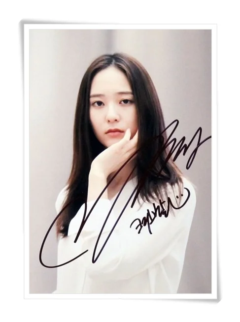 

F(x) FX Krystal Autographed with pen photo picture 4*6inches new korean freeshipping 11.2016 02