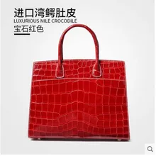 gete Handbag fashionable  leather bag crocodile leather bag for women estuarine crocodilecrocodilus porosus