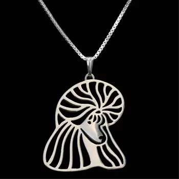 

Poodle Dog Pendants Cute Animal Necklaces Plated Women Handmake Dog Animal Jewelry Wholesale 30Pcs/lot New