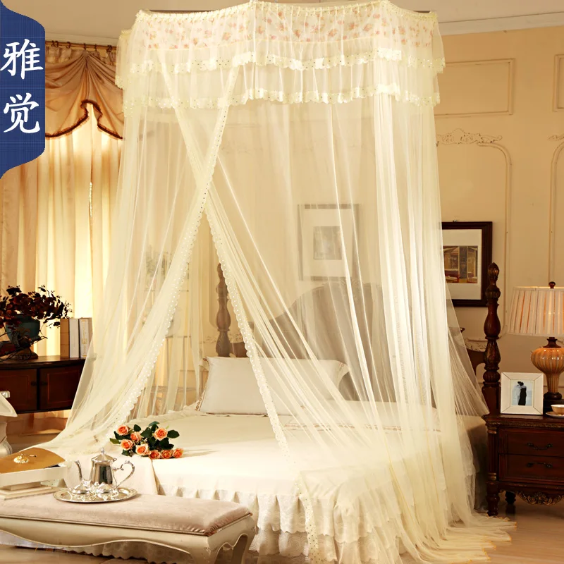 

Luxury lace palace mosquito net for twin queen king size bed for home quality mosquito net door for double bed,bed curtain