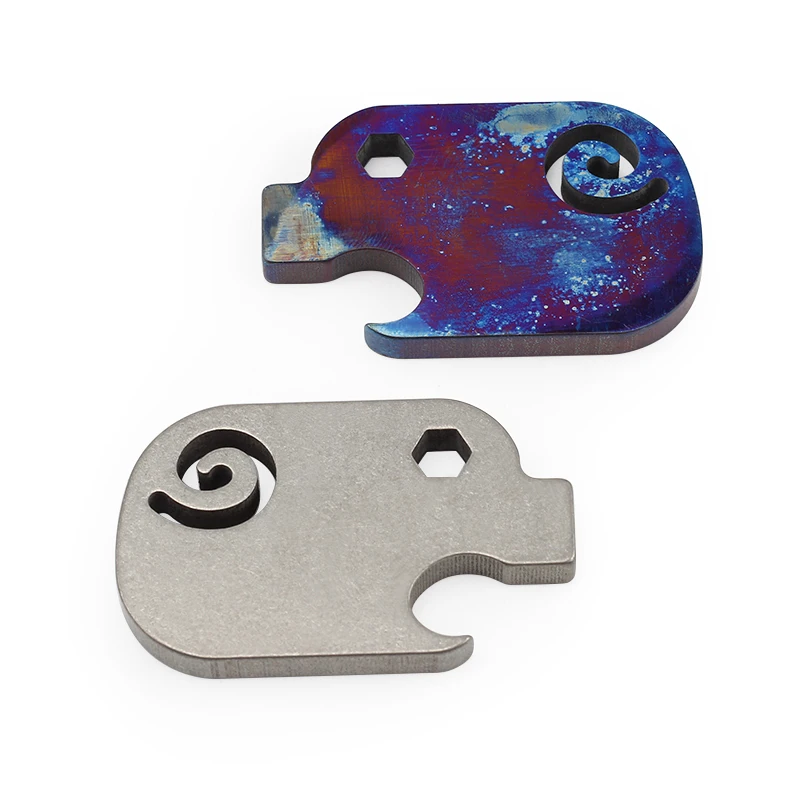 Titanium Alloy EDC Outdoor Tool Cool Bottle Opener Pig Shape Bottle Opener