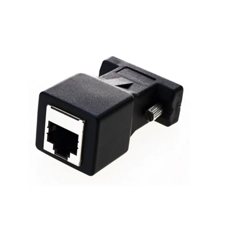 Адаптер VGA для сетевого кабеля Ethernet RJ45 адаптер со штекером/гнездовым разъемом RGB