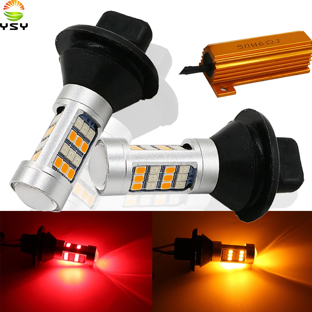 10x T20 7440 50 Вт 2835 42SMD безошибочные светодиодсветодиодный дневные ходовые огни Canbus и