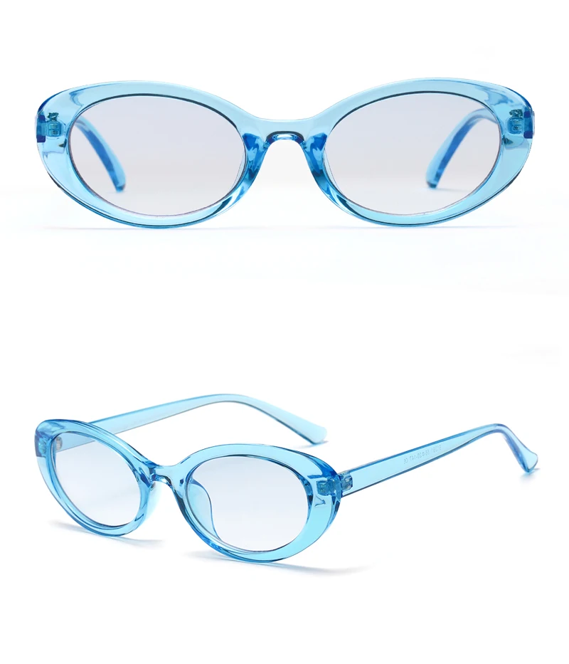 Kachawoo женские Овальные Солнцезащитные очки лето карамельный цвет фиолетовый синий оранжевый ретро солнцезащитные очки Женские аксессуары UV400
