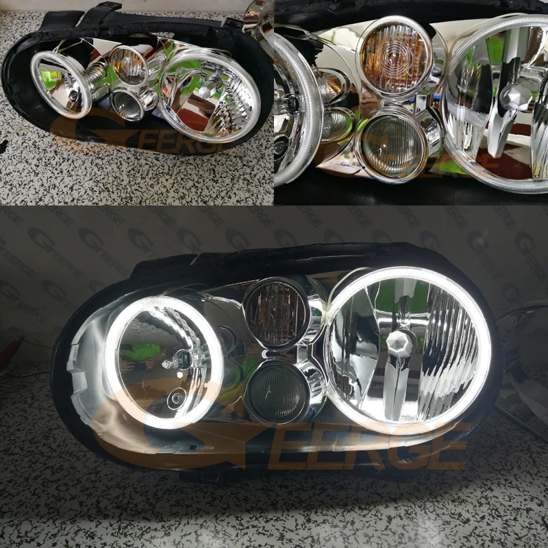 ccfl angel eyes Volkswagen VW Golf MK4 R32 GTi VR6 CABRIO A4 1998-2004(10)