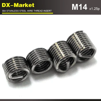 

m14*1.5D *1.25P , 30pcs , fine pitch thread , Damaged Thread Repair , 304 high strength stainless steel screw thread inserts