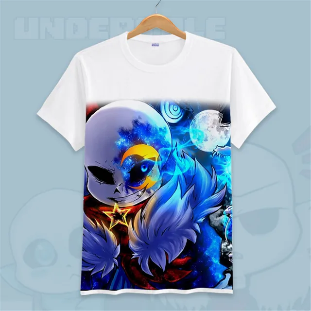 summer brand men women kids t shirt game undertale upside sans