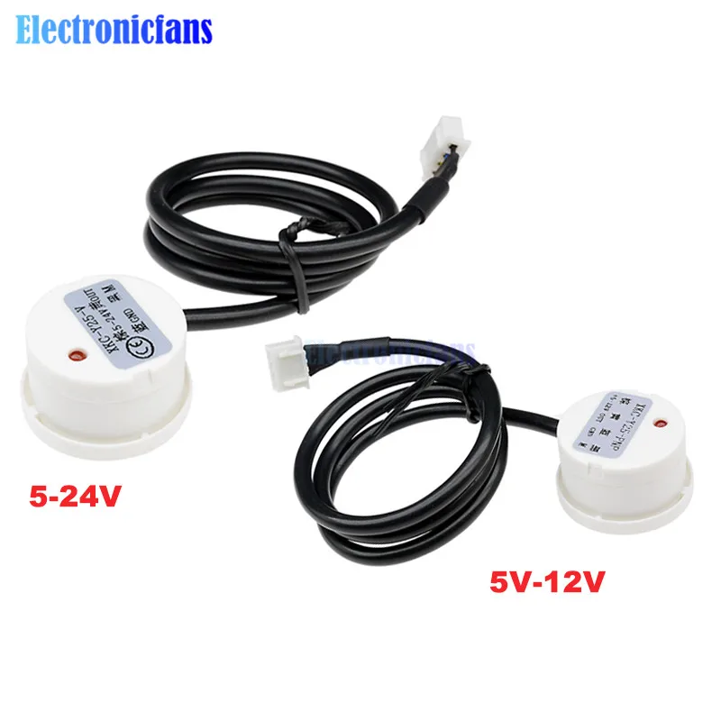 

Water Liquid Level Switch Contactless Detector Outer Adhering Type Level Sensor NPN PNP Rs485 Interface Power Adapter 5V 12V 24V