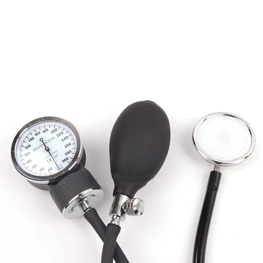 Preise Neue Blutdruck Monitor Meter Tonometer Manschette Stethoskop Kit Reise blutdruckmessgerät