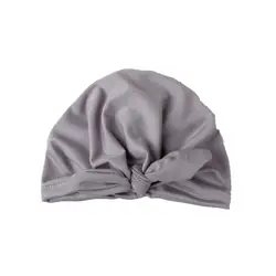 2019 мягкая детская тюрбан шапка с заячьими ушками осень зима Детская шапка с бантом для новорожденных Прямая доставка