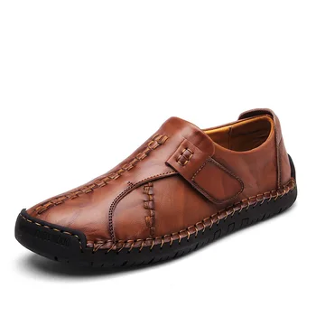 

Male Driving Casual Shoes Fashion Genuine Leather Men Shoes Handmade Loafers Moccasins Italian Bordered Footwear Chaussure Homme