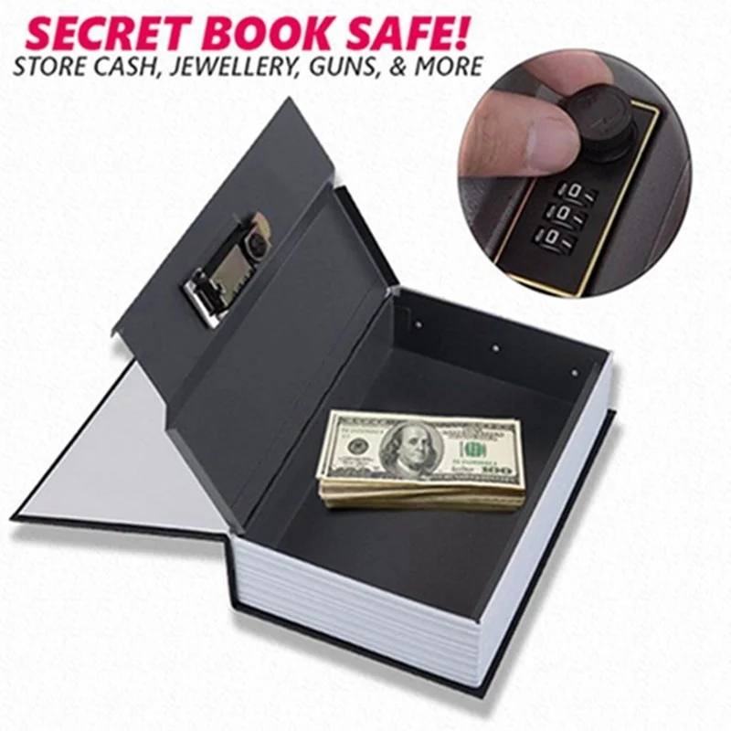 Dictionary Safes Hidden Book Safe Lock Secret Security Money Stash