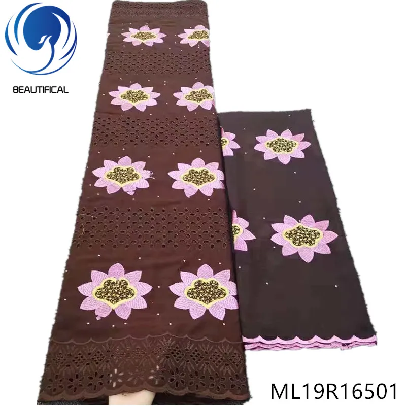 

BEAUTIFICAL african materials african lace fabric swiss voile lace voile suisse dubai high quality 7yards/lot sales ML19R165