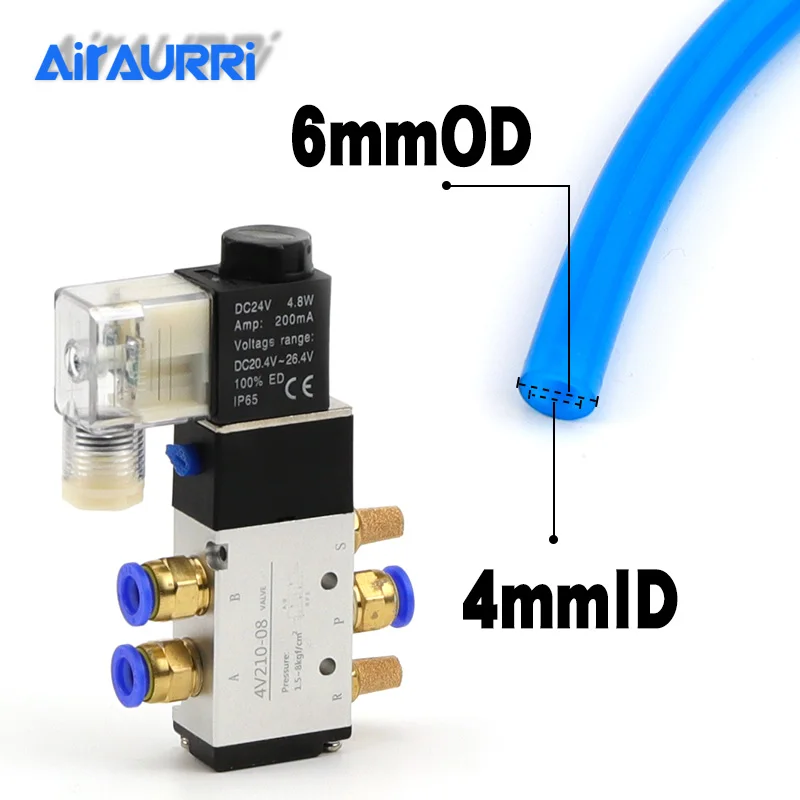 Пневматический электрический Соленоидный клапан 5 способ 2 положения ...