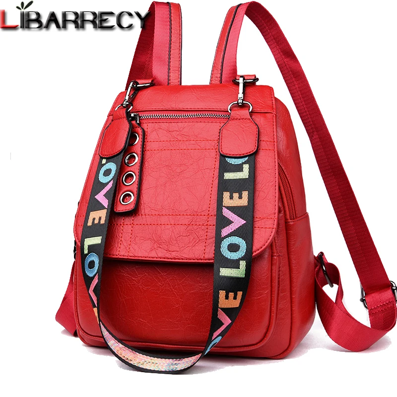 Fashion Anti theft Women Backpack Famous Brand Leather Backpack Female