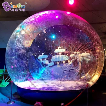 

free shipping 16 feet inflatable snow globe, 5 meters giant inflatable snow globe - toy