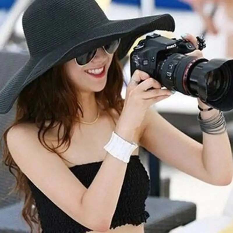 2015 الصيف المرأة طوي واسعة كبيرة بريم شاطئ قبعة الشمس سترو شاطئ كاب للسيدات أنيقة القبعات الفتيات عطلة جولة قبعة 2015 الصيف المرأة طوي واسعة كبيرة بريم شاطئ قبعة الشمس سترو شاطئ كاب للسيدات أنيقة القبعات الفتيات عطلة جولة قبعة