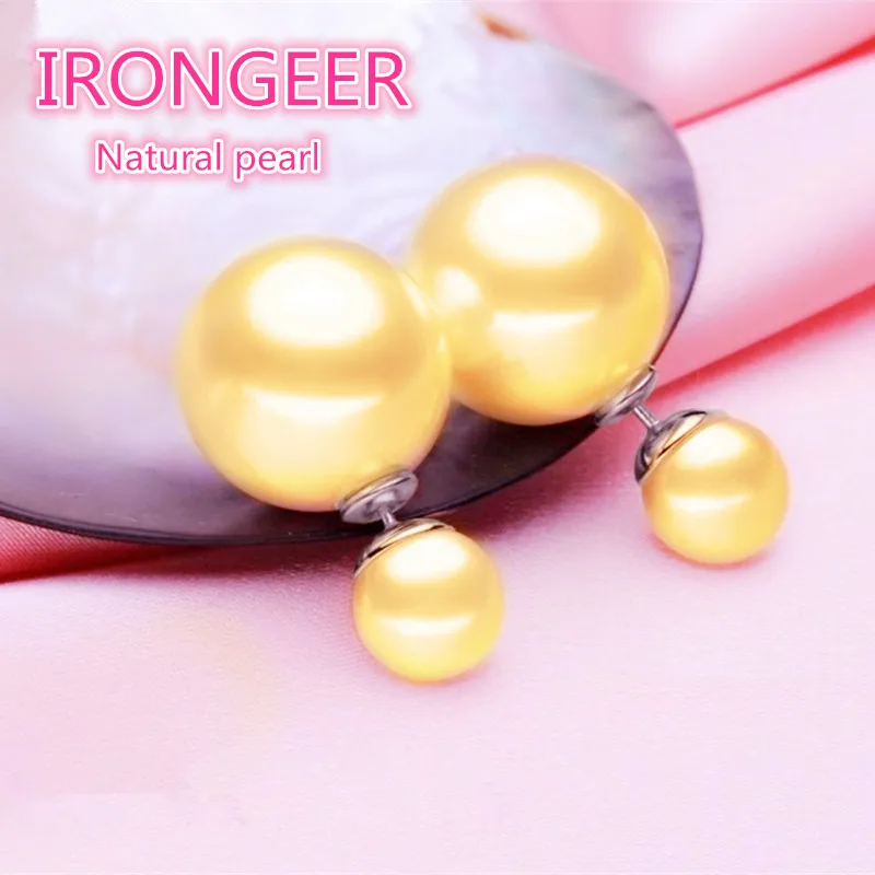 

Overall S925 sterling silver Pearl earrings Natural shell pearl earrings Fashion Party wedding jewelry for women Free shipping