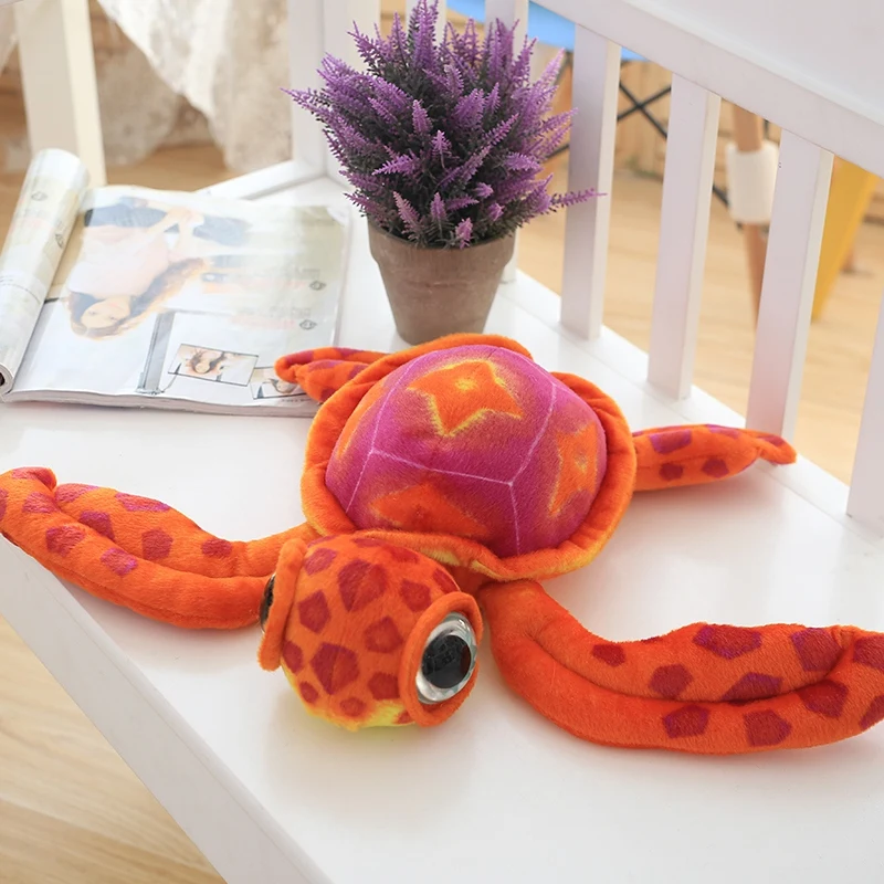 

Random color 1pc 30cm Lovely Big Eyes Colorful Turtle Plush Toys for Children Stuffed Plush Tortoise Doll Toys Kids Friends Gift
