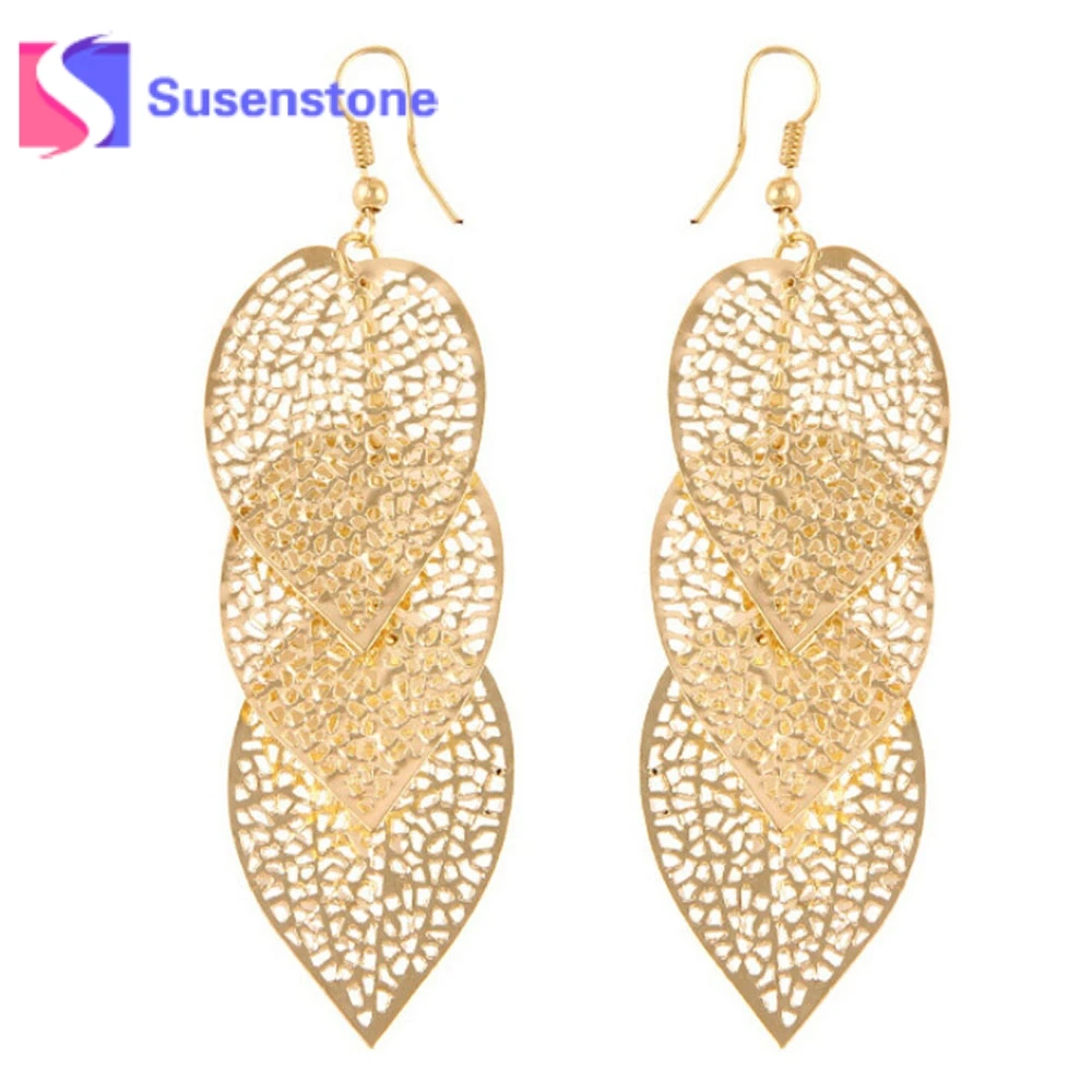 Женские серьги подвески с листьями 1 пара|jewery cases|earring holder jewelry displayearring wire |