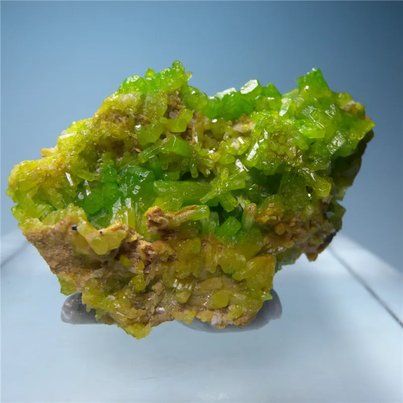 Топ Зеленый пироморфит Природные Минеральные Кристаллы учебный образец коллекция кистлер