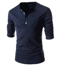 MYPF Solid color Plus Size round neck Men Long Sleeve Cotton Fitness men s Undershirt