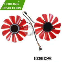 85mm FDC10U12S9-C 0.45amp 4pin substituição do ventilador refrigerador para xfx rx 560d rx 570 rx 580 rx vega placa de vídeo gráficos ventiladores de refrigeração