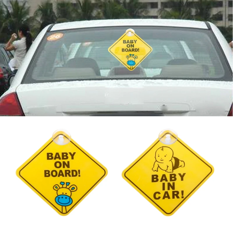 

BABY ON BOARD PVC Suck Warning Mark Sign Sticker Car Window Safety Notice Board