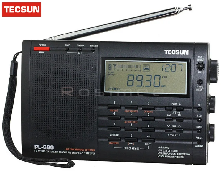 TECSUN PL-660 радио-приемник SSB VHF AIR Band Радио ресивер FM-/MW/SW/LW радио многодиапазонный двойной преобразования TECSUN PL660 Y4133A