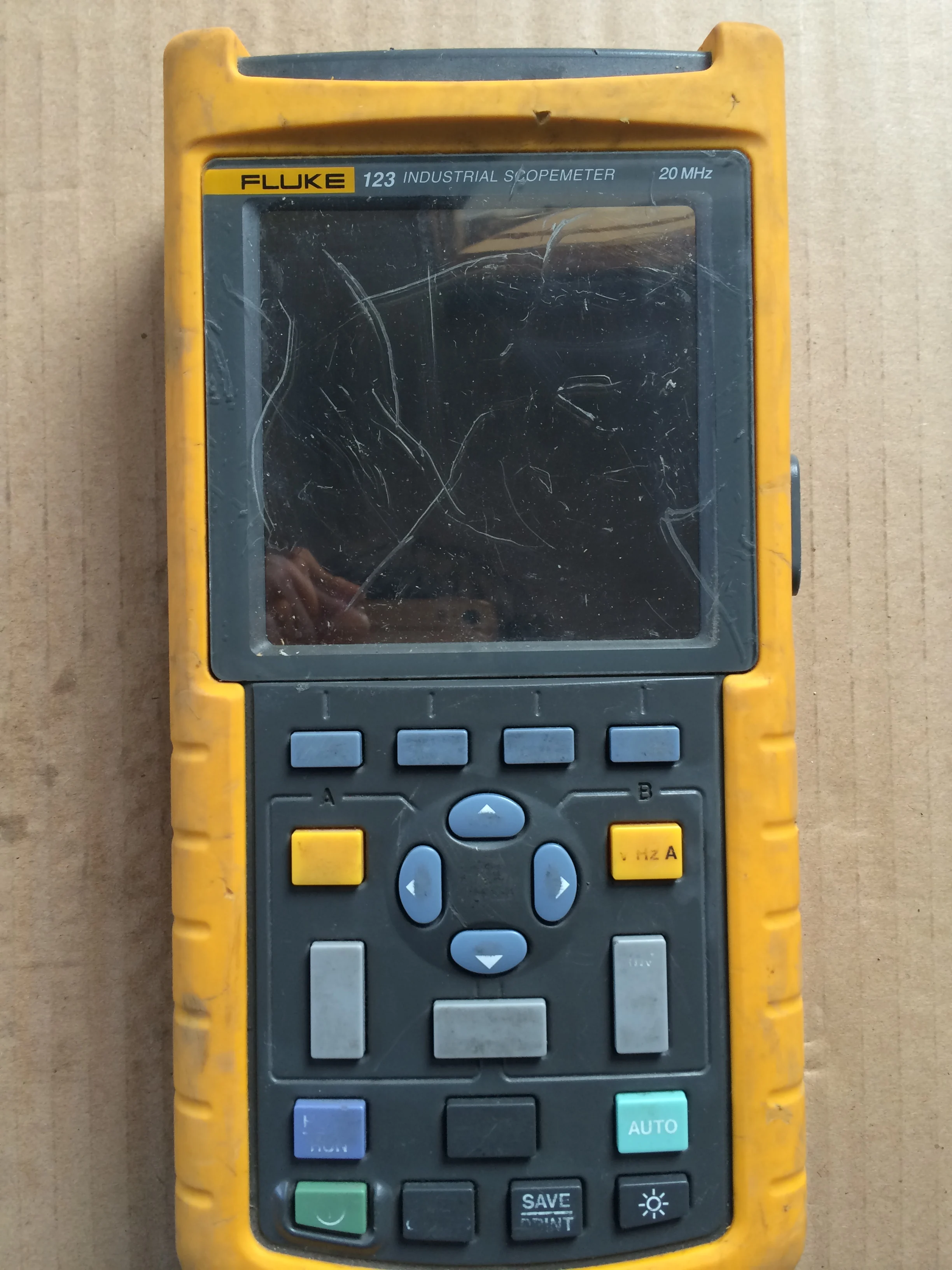 Used original 123 handheld ScopeMeter portable oscilloscopein