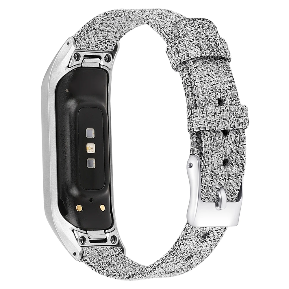 Сменный Браслет ремешок для samsung Galaxy Fit-e смарт-браслет холщовый ремешок для часов браслет из нержавеющей стали с пряжкой спортивные ремешки