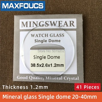 

Table glass mineral glass Single dome thickness 1.2 mm diameter 20 mm ~ 40 mm 41 piece Transparent crystal