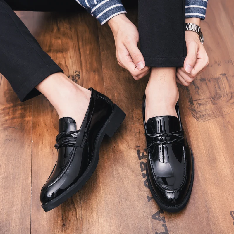 men designer formal leather shoes slip on unique dress male footwear wedding italian luxury brand elegant oxford shoes for men (13)