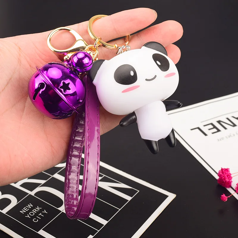 

New Arrival Cute Creative Mini Panda Shape Doll Cartoon Keychain Car&Bag Accessory For Lovers Women Birthday Gift Party Jewelry