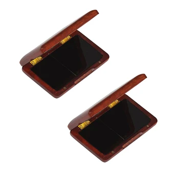 

Solid Wood Reed Case Wooden Box for Tenor Alto Soprano Saxophone Clarinet Reeds, 2 Pieces Capacity
