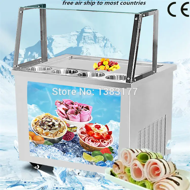 2017 free ship CE single flat pan freezing ice cr...