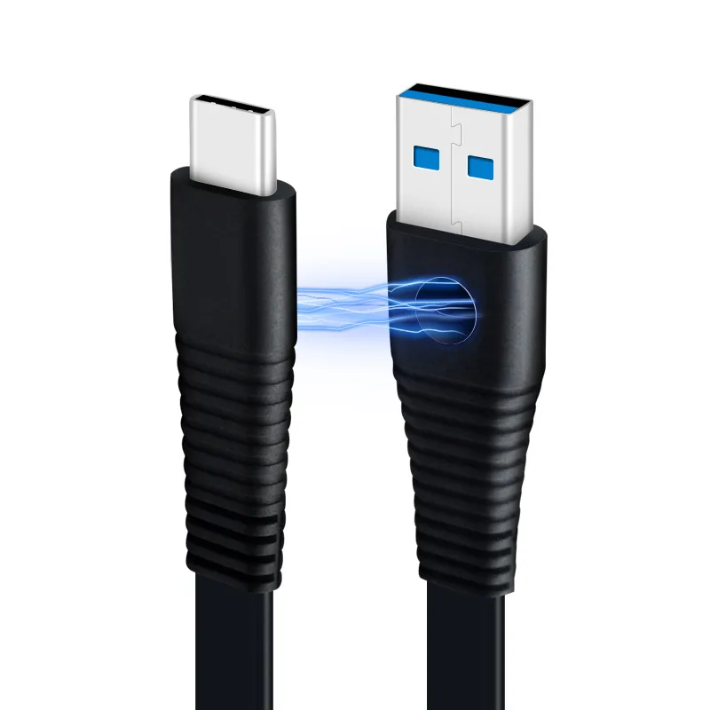 Thbelieve USB To USBC Magnetic Cable 1M Flat USB Type C To USB 3.0 Charge Data Transmission Cords For Xiaomi USB-C For Huawei (8)