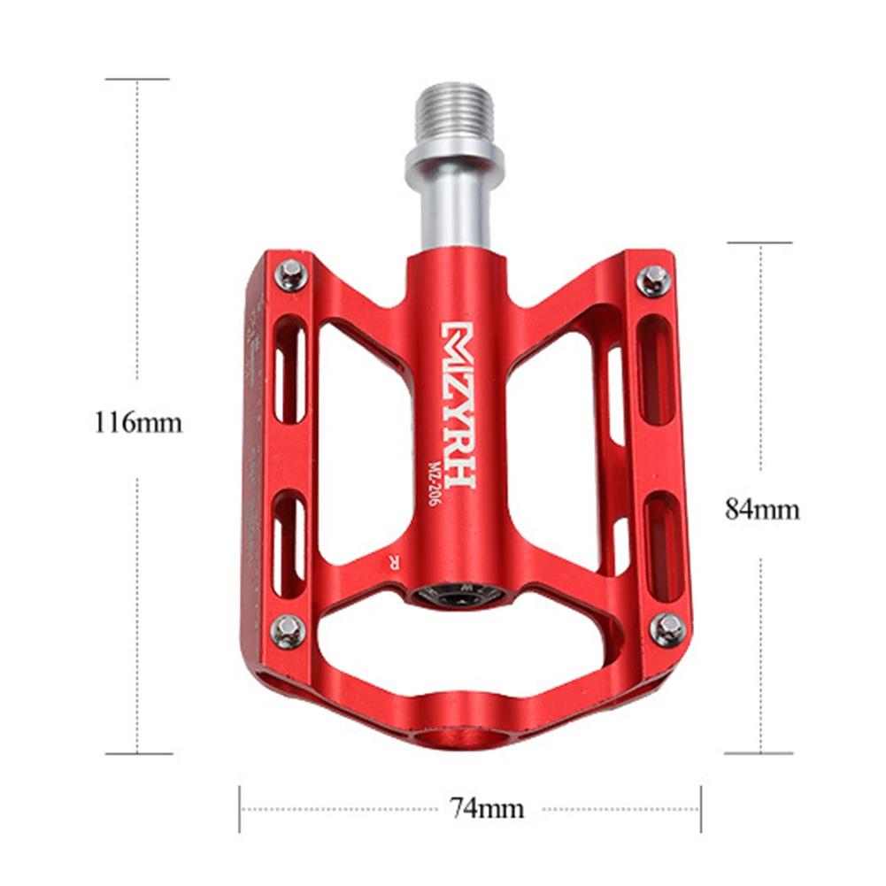 Педали для велосипеда алюминиевые педали для езды горный велосипед ультра светильник нескользящий подшипник принадлежности для велосипеда черный красный синий золотой титан