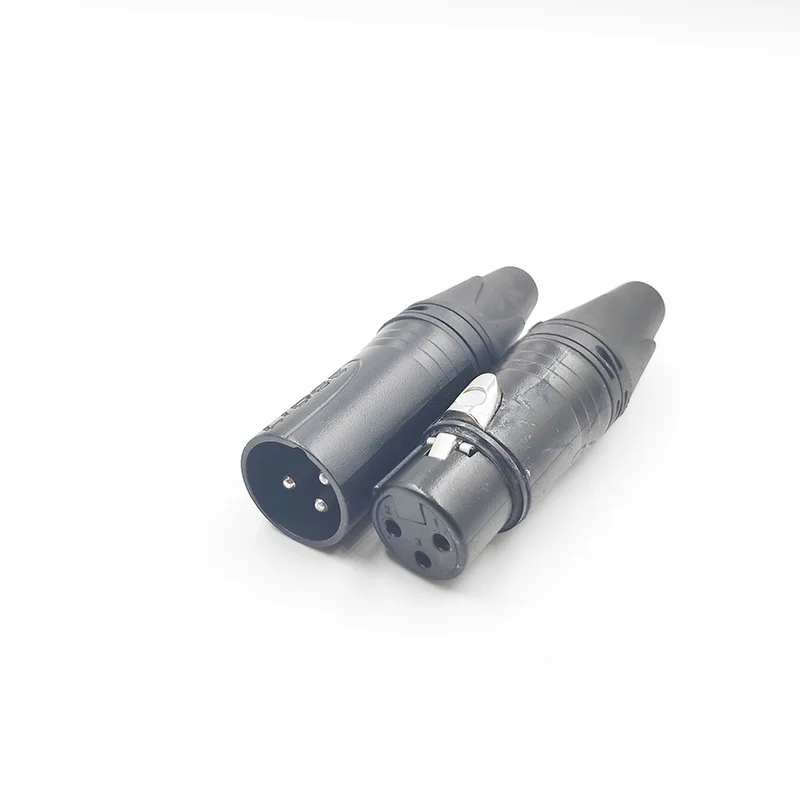 

XLR 3 Pin Male Plug XLR Female Jack Audio Microphone Connector for MIC Soldering Straight Connector MIC Adapter