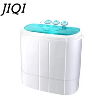 JIQI Двойная ванна компактная электрическая стиральная машина для одежды мини-стиральная машина полуавтоматическая стерилизация 2,5 кг очиститель 3,5 кг