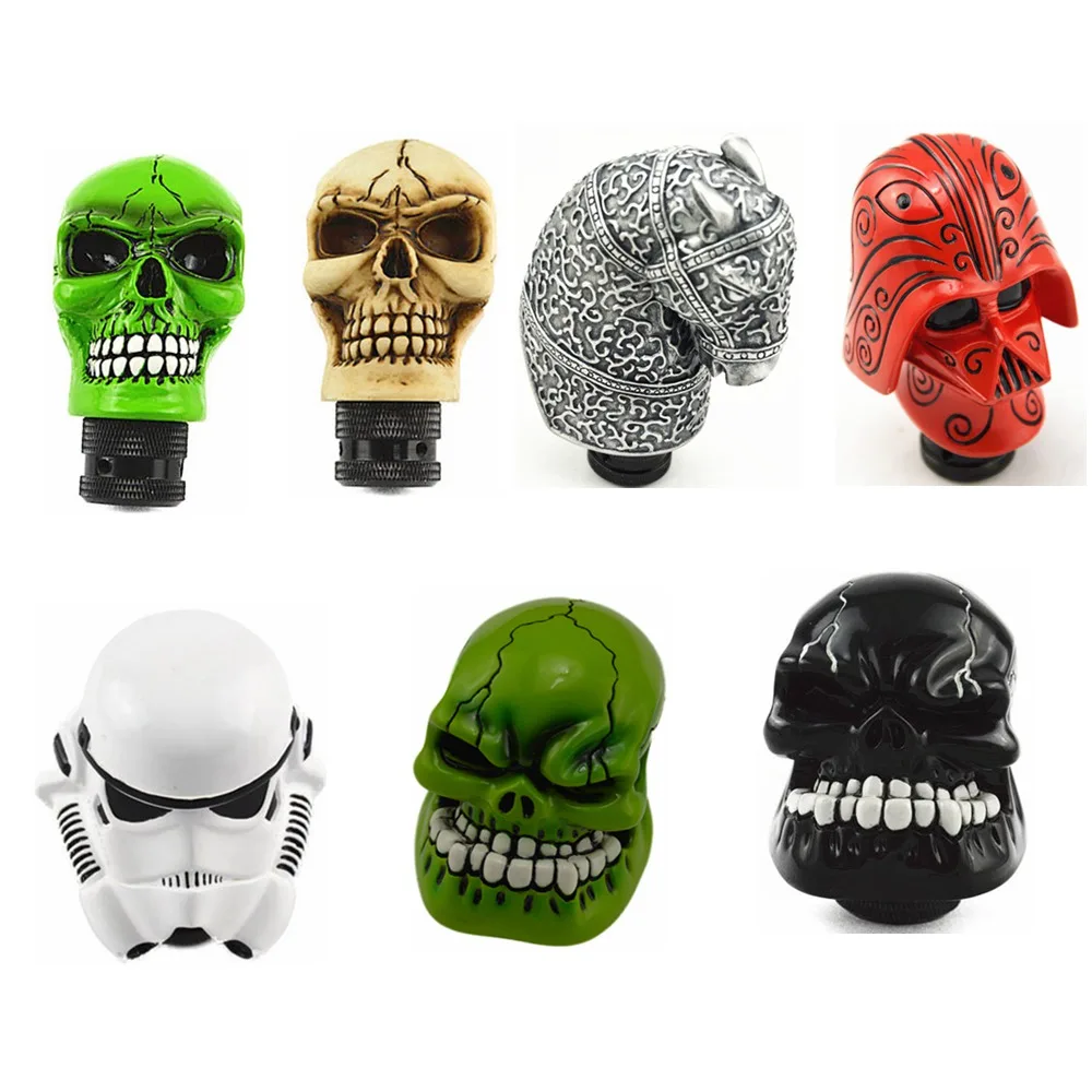 

Gear Shift Knob Universal Car Manual Gear stick Shift Shifter Lever Knob Wicked Carved Skull refit Decoration Gear Stick