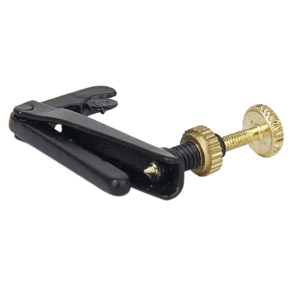 Set 4pcs Metal Violin String Fine Adjuster Tuners Black/Gold For 3/4-4/4 Violin Parts