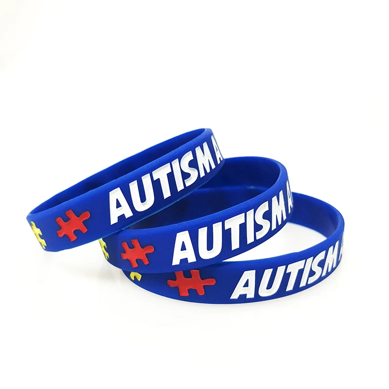 Children's Autism Public Welfare Bracelet Blue Square Bracelet blue