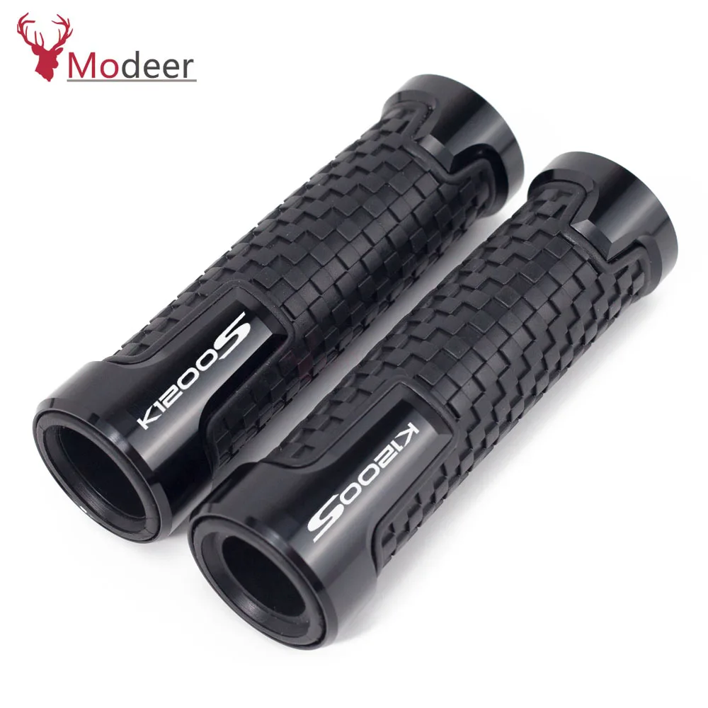Motorcycle CNC Aluminum+Rubber Handlebar Handle Bar Grips Aluminum&anti-Slip For BMW K1200S Accessories High quality (1)