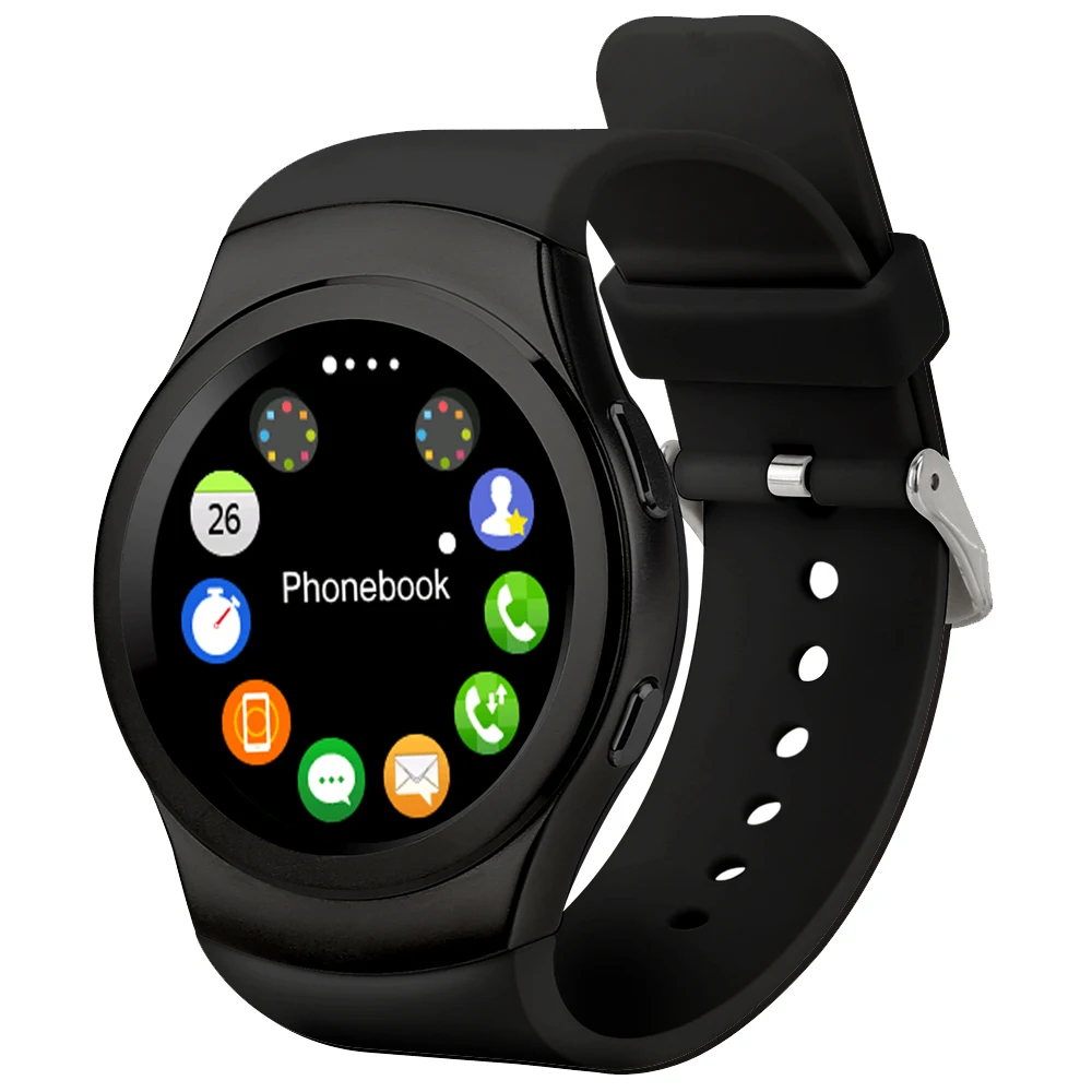 Bluetooth Smart Часы № 1 G3 круглый Экран жизни Водонепроницаемый спортивные SmartWatch для