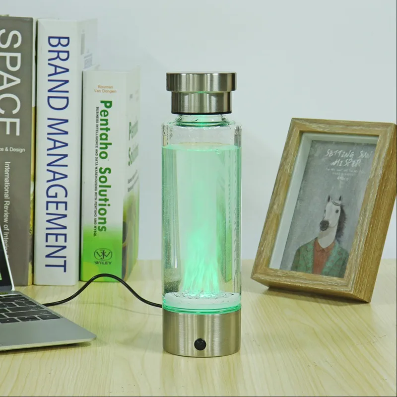  Botella de agua rica en hidrógeno inteligente recargable portátil USB generador de agua de hidrógen