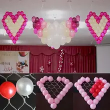 Heart shape сетчатая Модель 38 сетки Чистая Рамка держатель для шарика свадебное оформление автомобиля