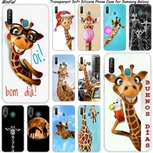 Симпатичные животные Жираф силиконовый чехол для телефона для samsung Galaxy A80 A70 A60 A50 A40 A40S A30 A20E A2CORE M40 Примечание 10 плюс 9 8 5 Чехол