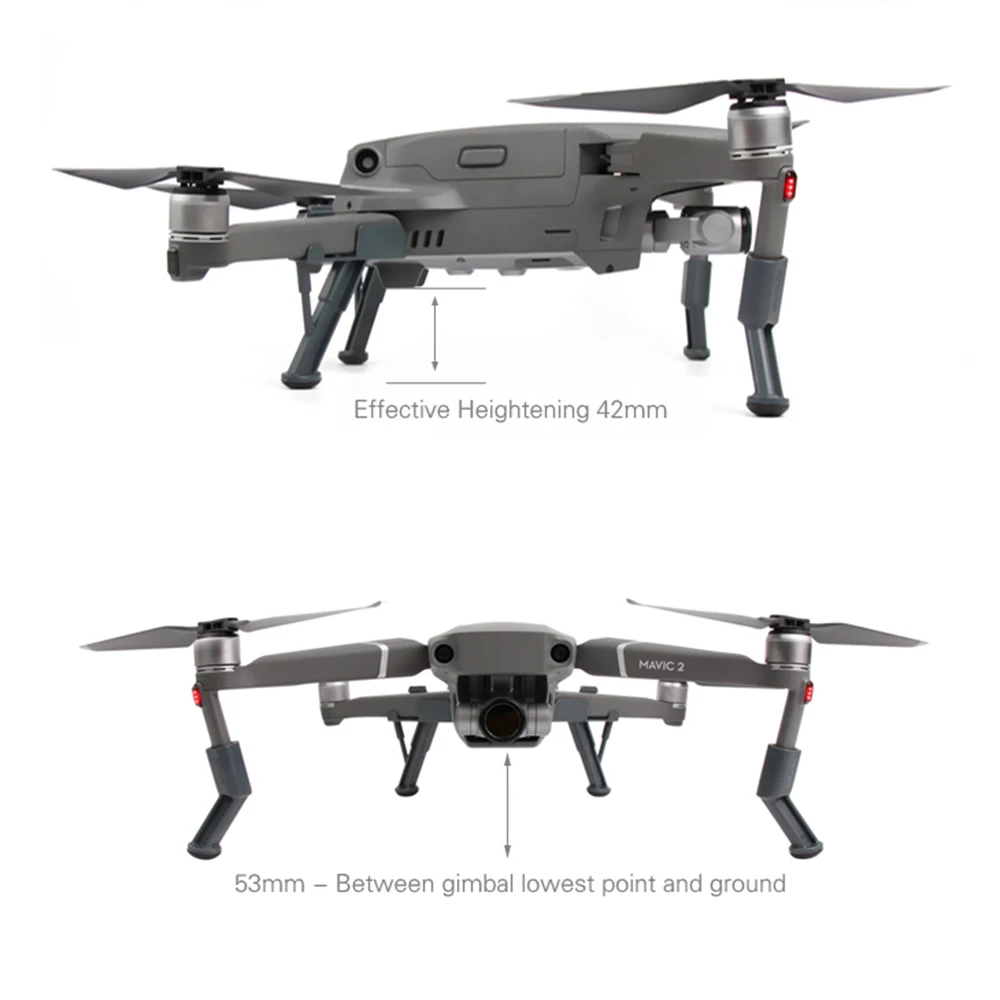 Шасси Riser Расширенная усиленная ножка для DJI MAVIC2 2 PRO Дрон футов кронштейн видеокамера защита стабилизатора штатив расширения